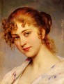 Von A Portrait Of A Young Lady lady Eugene de Blaas beautiful woman lady